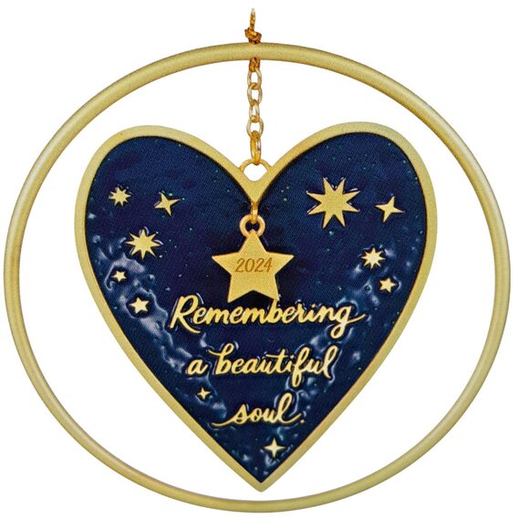 2024 Hallmark Keepsake Memorial Ornament Remembering a Beautiful Soul - Picture 3 of 7